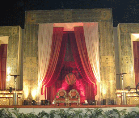 Grand wedding stage