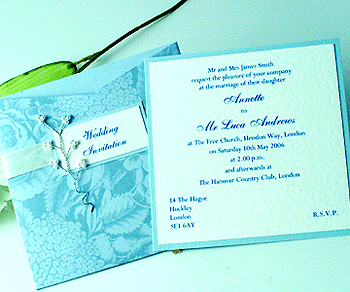 hand made wedding card
