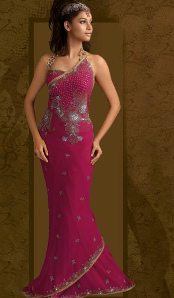 saree and pallu drape style 11