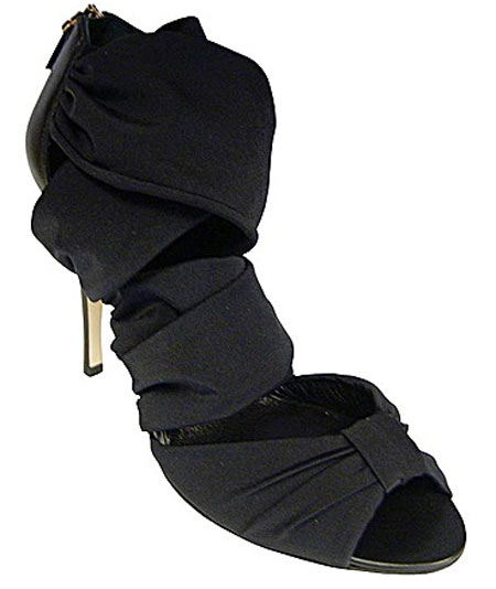Black high heel sandal