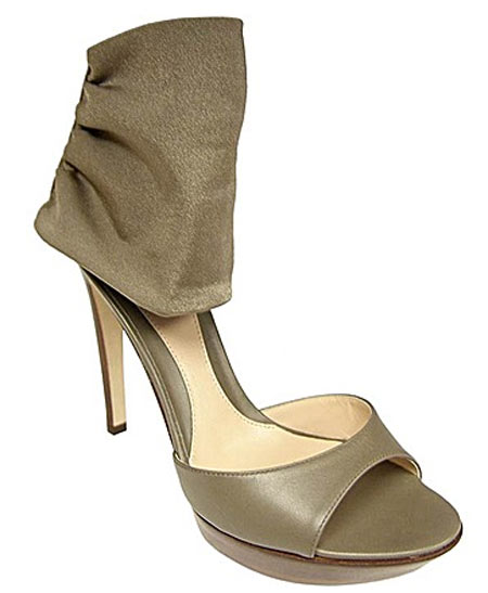 golden high heel