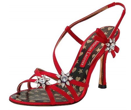 red high heel sandal