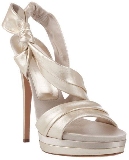 White high heel sandal