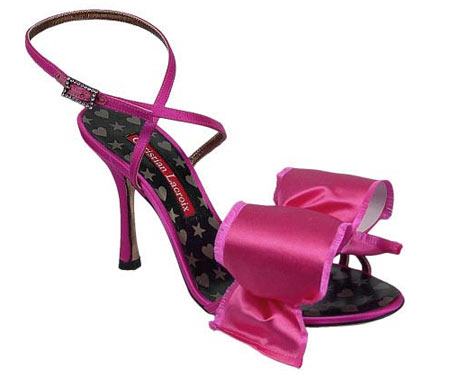 Pink high heel sandal