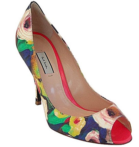 Colorful high heel sandal