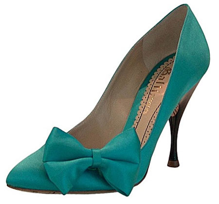 green high heel sandal
