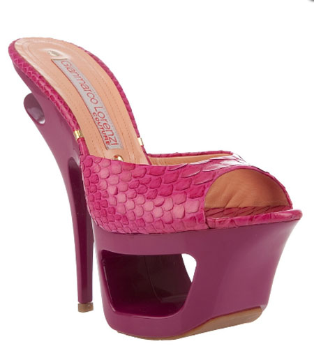 High heel pink sandal