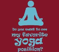 My-favorite-yoga-position  t-shirt