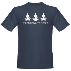 Blue and White Yoga T-Shirt