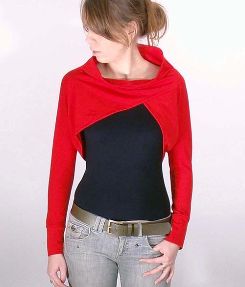 Red Color Stylish Bolero