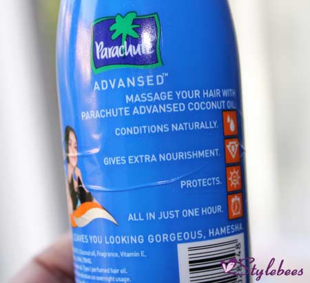 Parachute Advanced Coconut hair Oil review