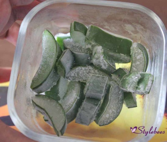 aloe vera storage, aloe vera extraction