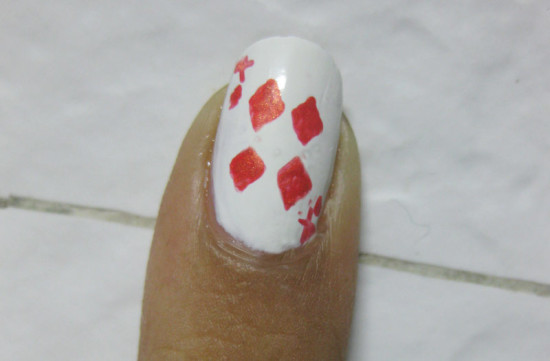 Playing card nail art 2