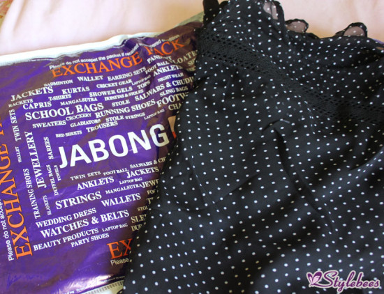 Jabong online shopping black polka dots dress