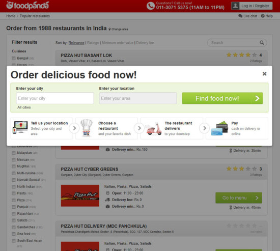 foodpanda online order