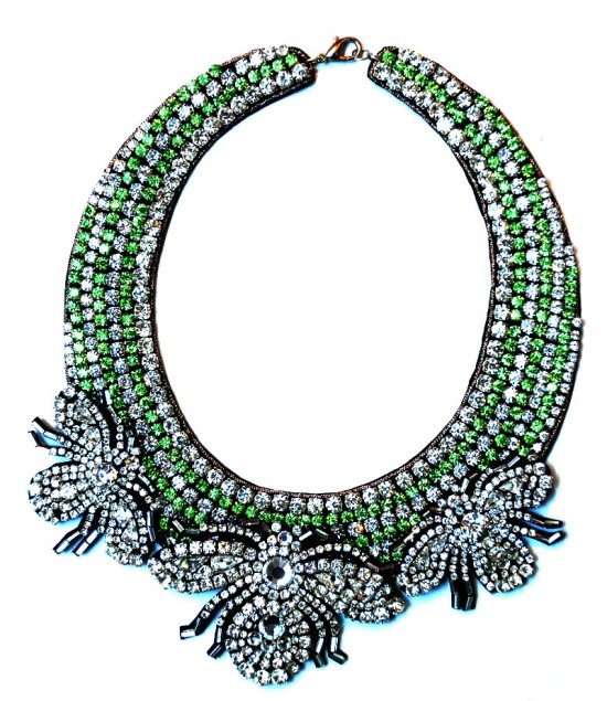 Bug inspired statement necklace