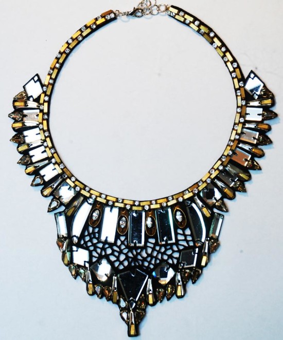 night mirror statement necklace