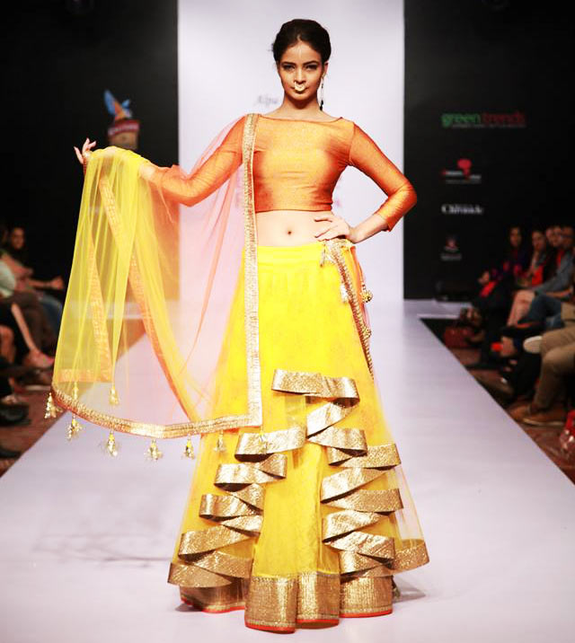 Alpa and reena Lehenga at Bangalore Fashion Week