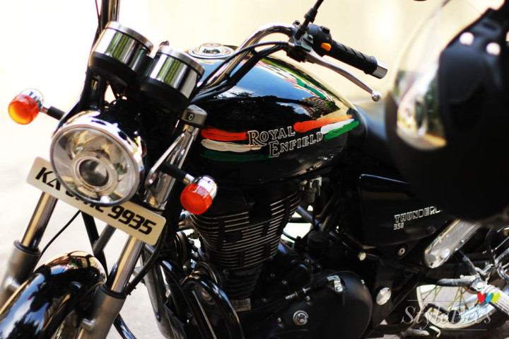 Royal Enfield Thunderbird for Independence Day in Tri color