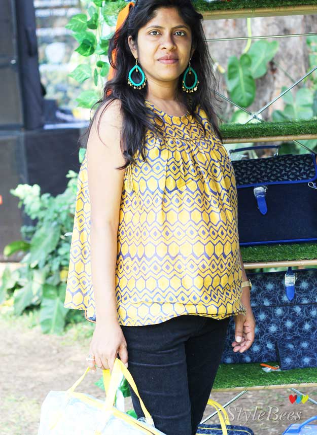 Bangalore fashion blogger at Aranyani product launch